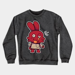 Silly Red Rabbit Crewneck Sweatshirt